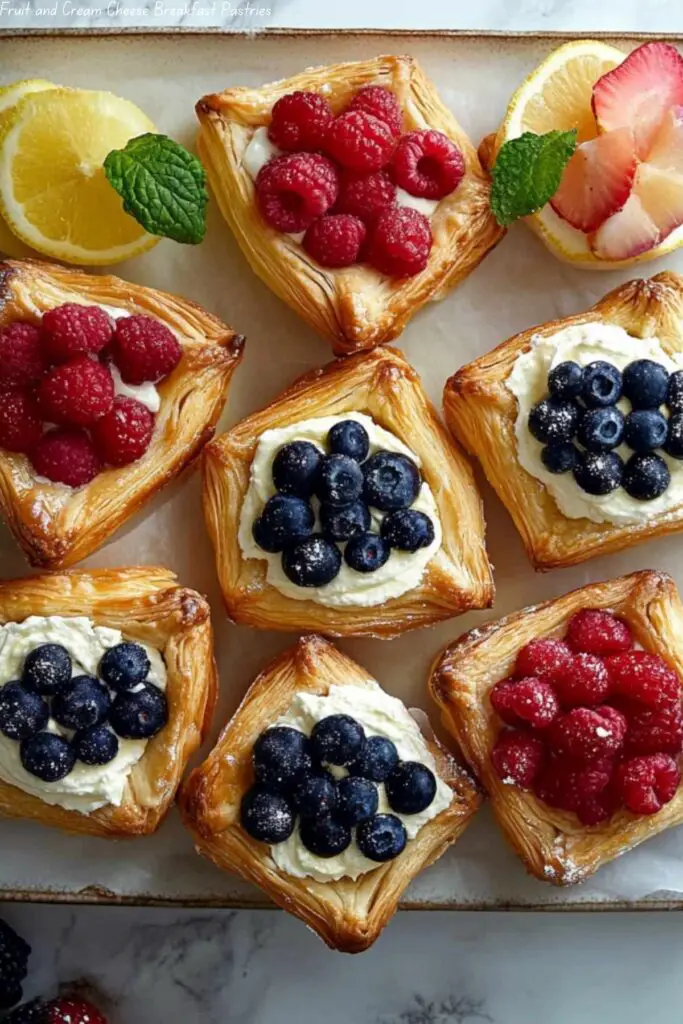 Fruit and Cream Cheese Breakfast Pastries