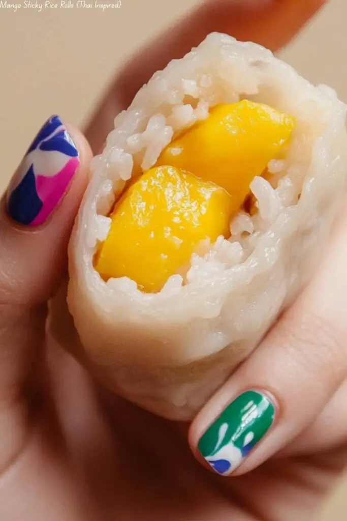 Mango Sticky Rice Rolls {Thai Inspired}
