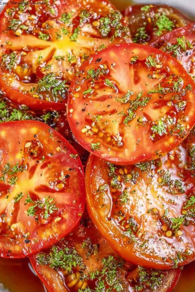 Easy Marinated Tomatoes