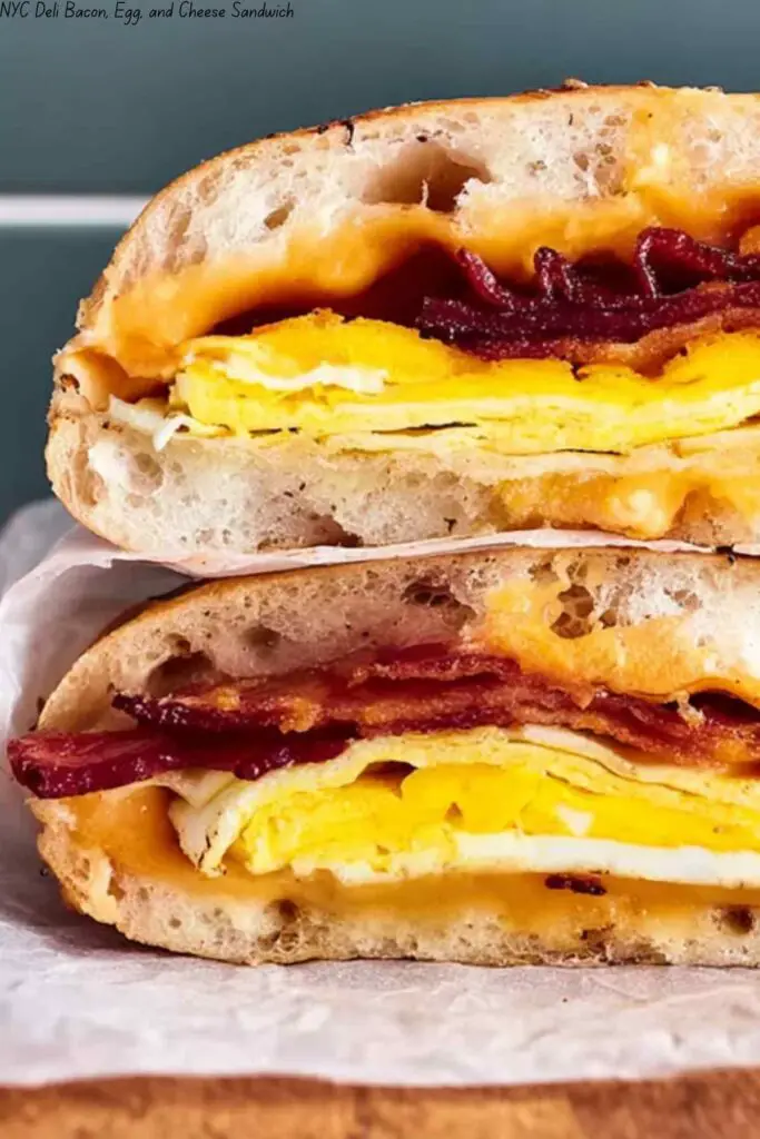 NYC Deli Bacon, Egg, and Cheese Sandwich