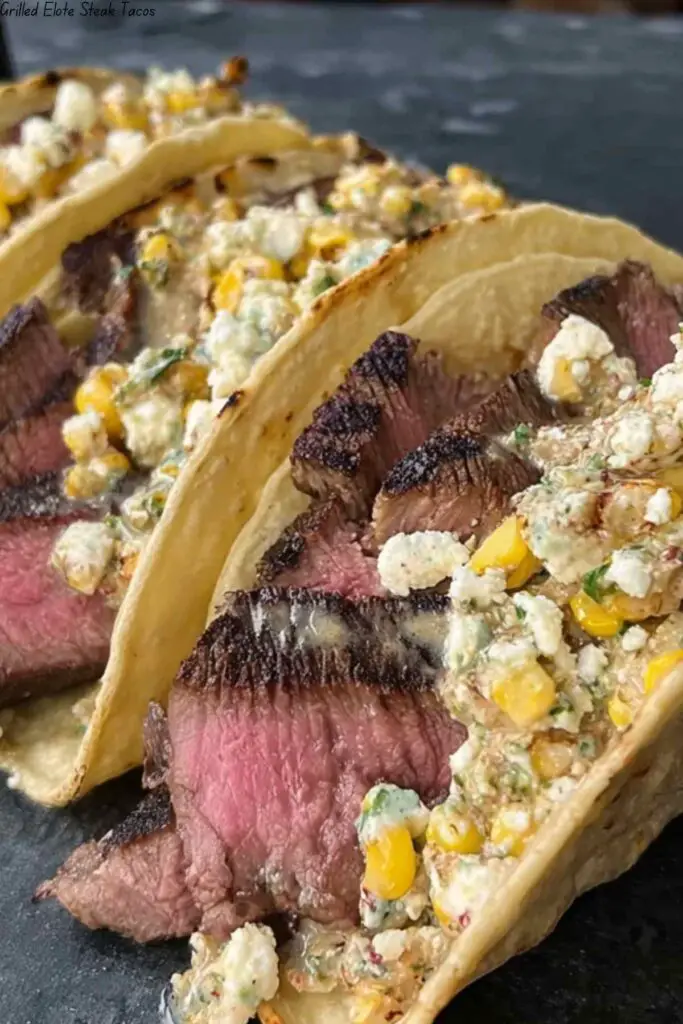 Grilled Elote Steak Tacos