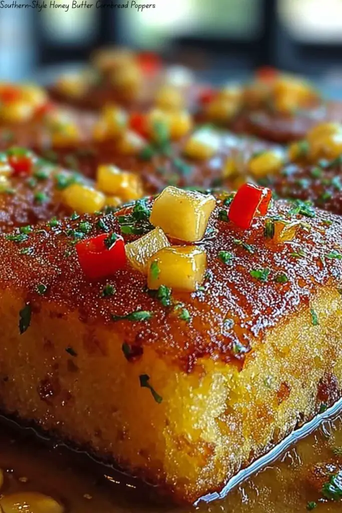 Southern-Style Honey Butter Cornbread Poppers
