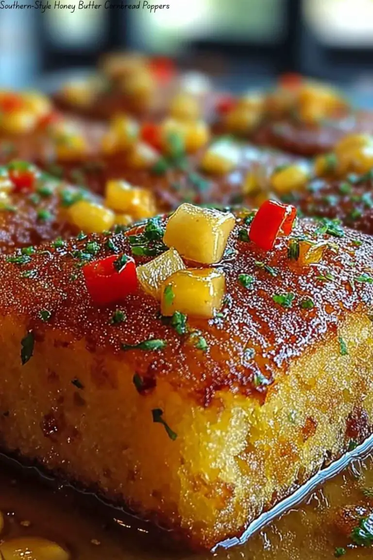 Southern-Style Honey Butter Cornbread Poppers