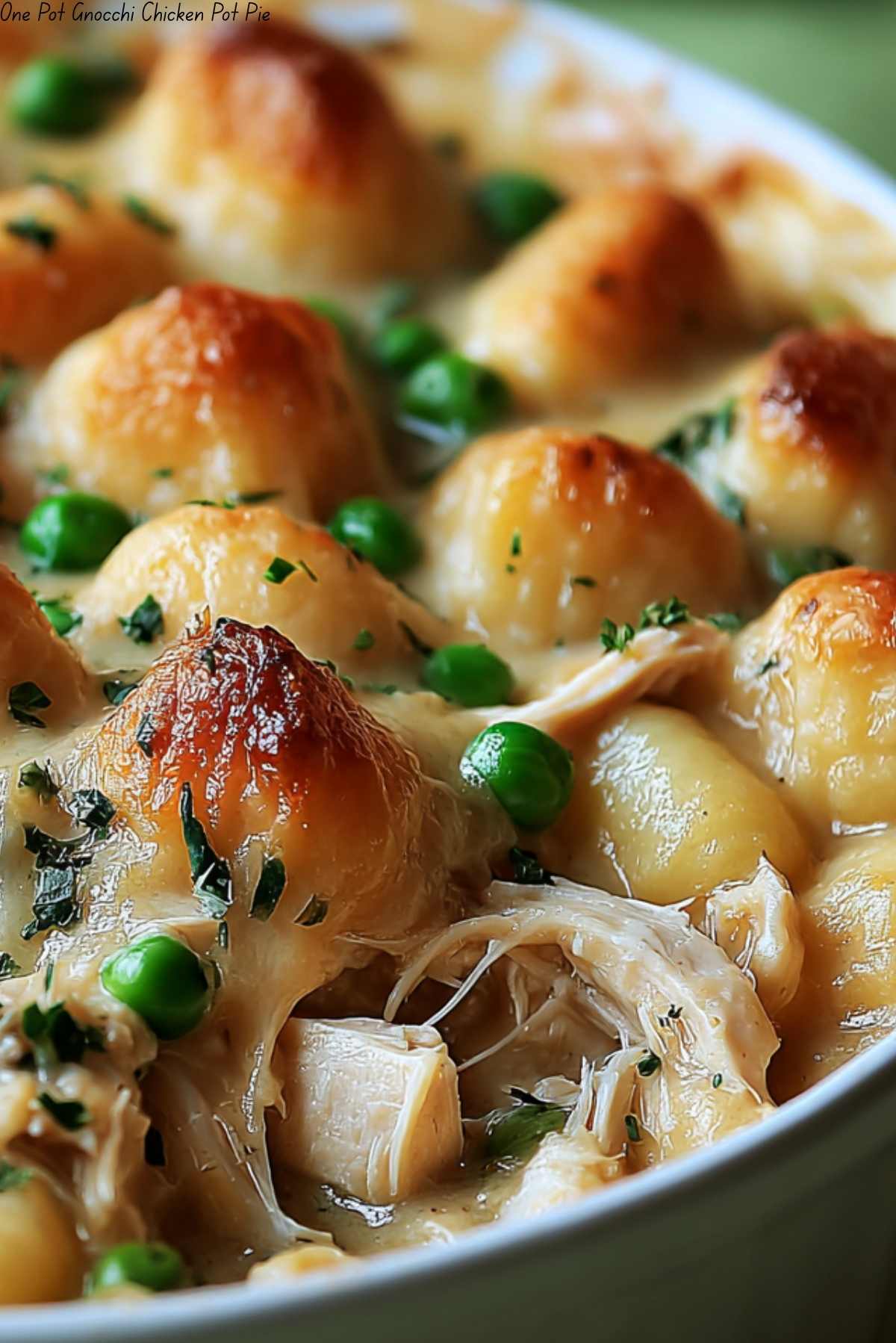 One Pot Gnocchi Chicken Pot Pie