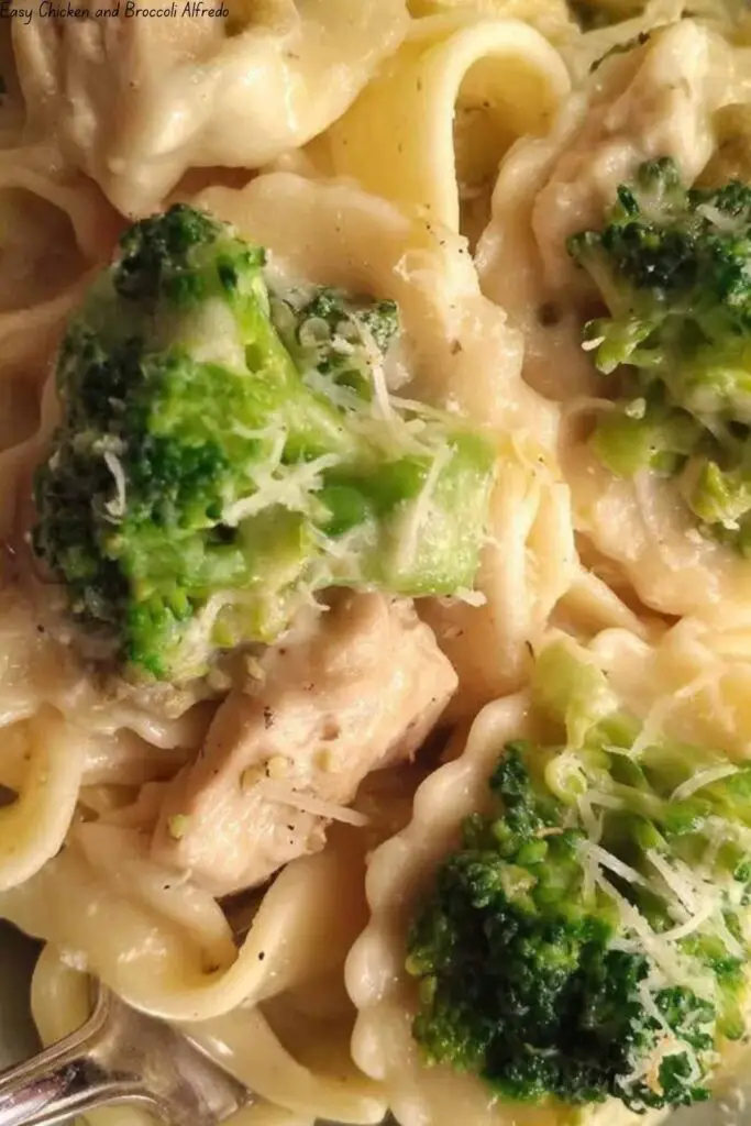 Easy Chicken and Broccoli Alfredo
