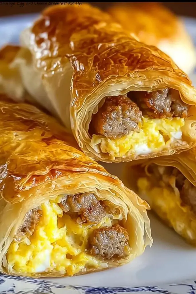 Sausage, Egg, and Cheese Breakfast Roll-Ups