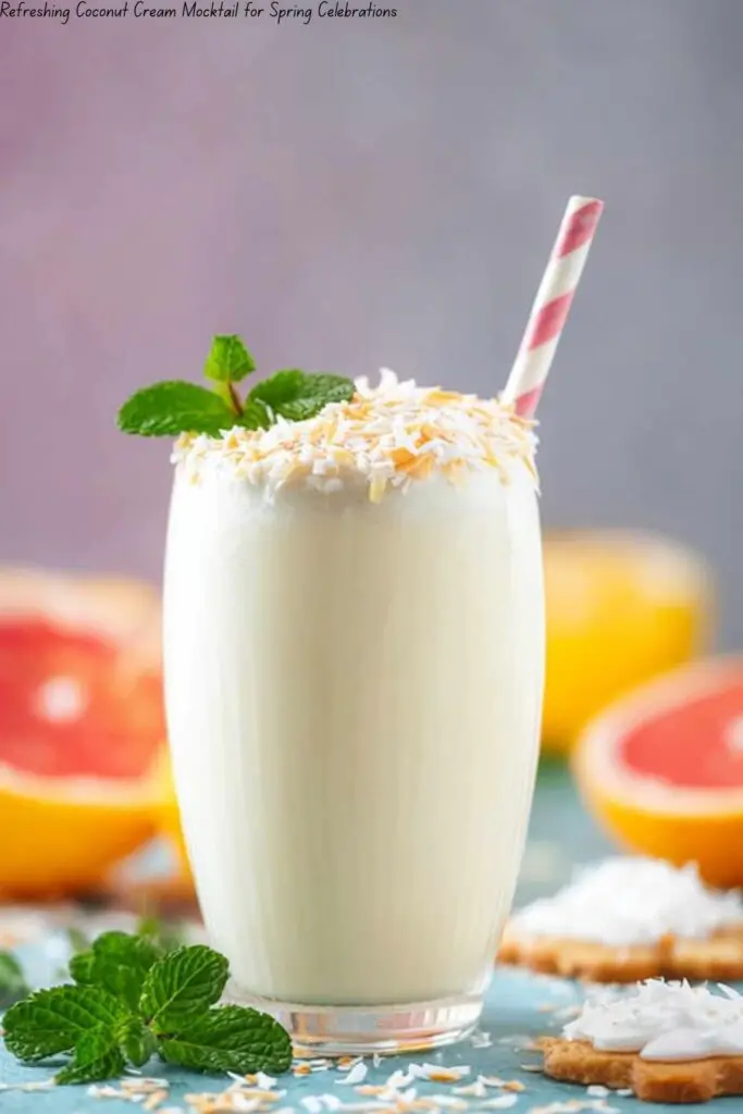Refreshing Coconut Cream Mocktail for Spring Celebrations