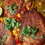 Tex-Mex Pork Chops and Rice Skillet