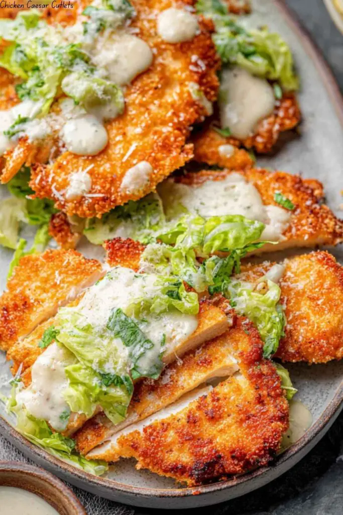 Chicken Caesar Cutlets