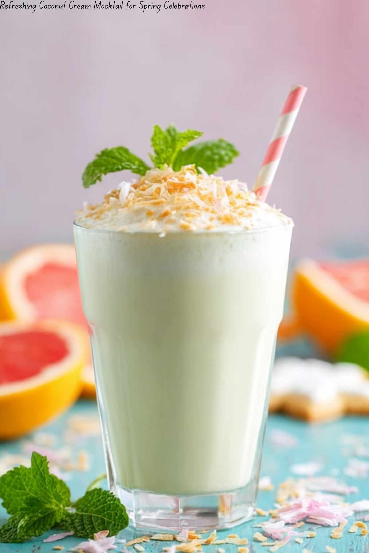 Refreshing Coconut Cream Mocktail for Spring Celebrations