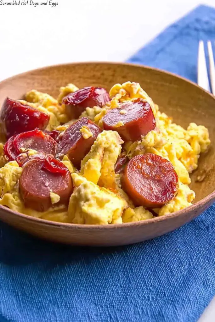 Scrambled Hot Dogs and Eggs