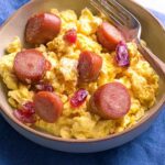 Scrambled Hot Dogs and Eggs