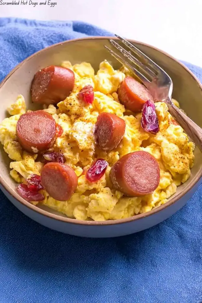 Scrambled Hot Dogs and Eggs