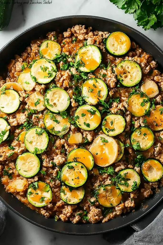 Ground Turkey and Zucchini Skillet