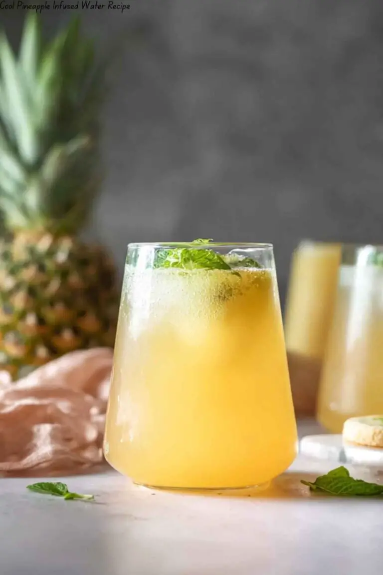 Cool Pineapple Infused Water Recipe