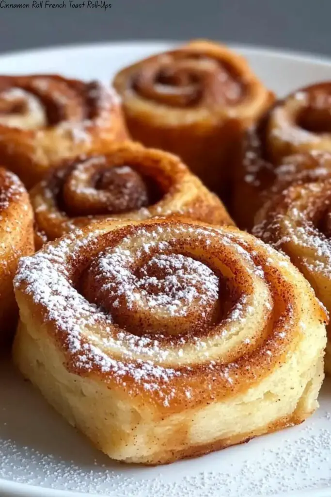 Cinnamon Roll French Toast Roll-Ups