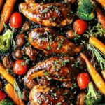 One Pan Balsamic Chicken and Veggies