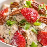 Strawberry Pecan Poppy Seed Chicken Salad