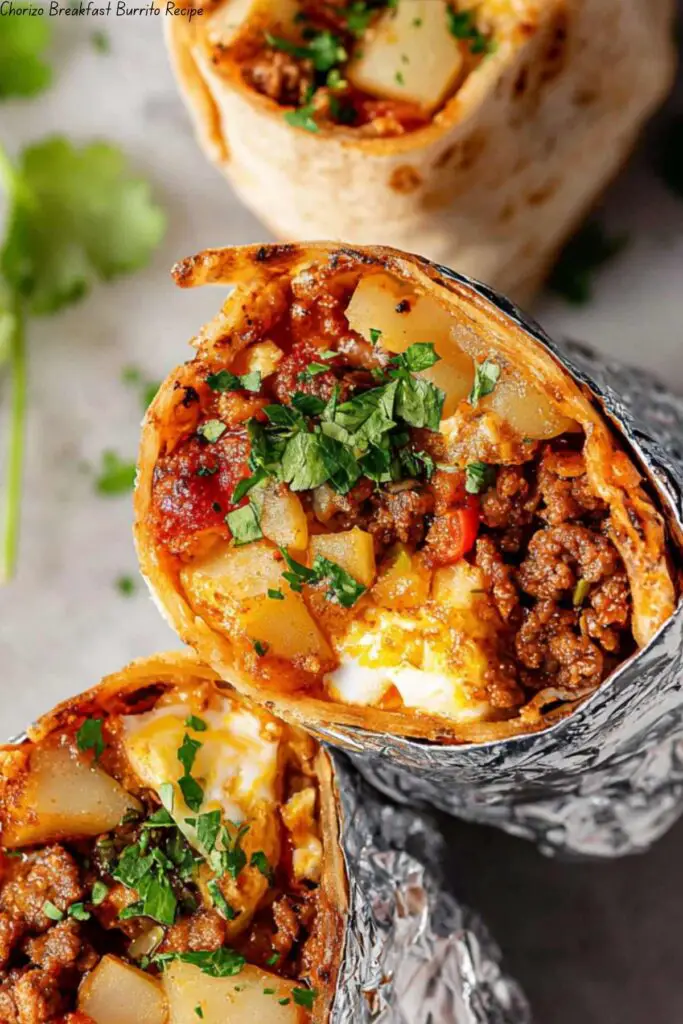 Chorizo Breakfast Burrito Recipe