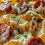 Cheesy Ranch Potatoes and Smoked Sausage