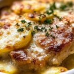 Smothered Pork Chop Scalloped Potato Casserole