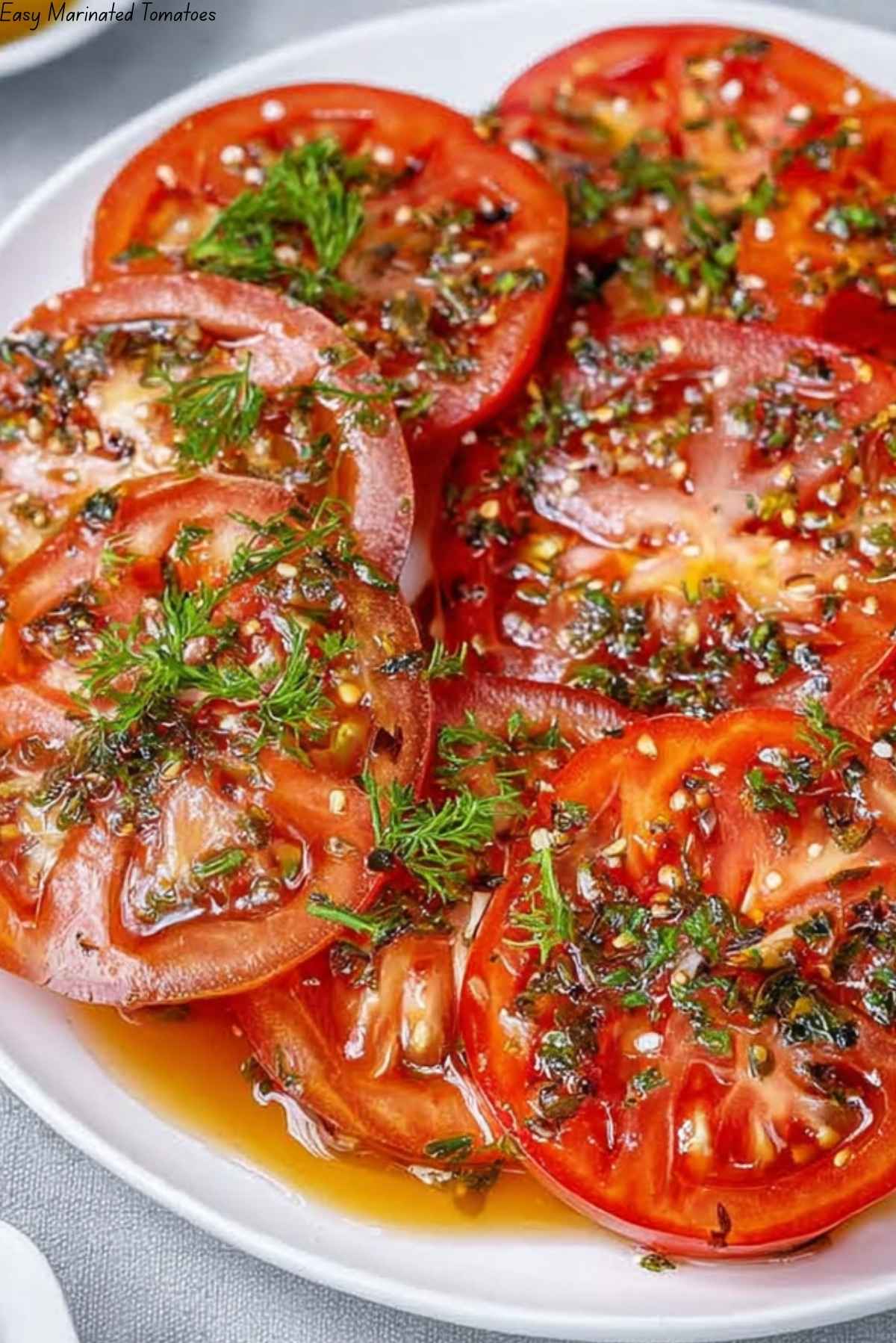 Easy Marinated Tomatoes