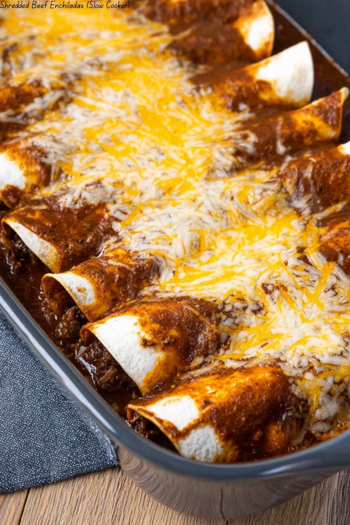 Shredded Beef Enchiladas (Slow Cooker)