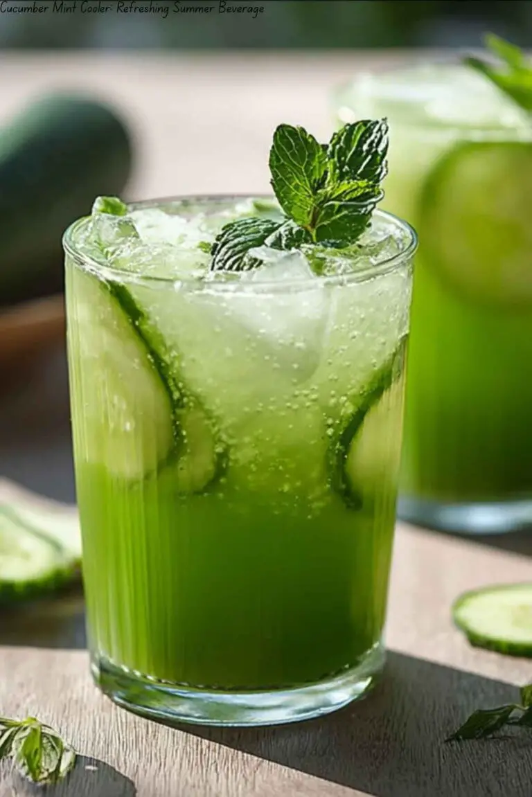 Cucumber Mint Cooler: Refreshing Summer Beverage