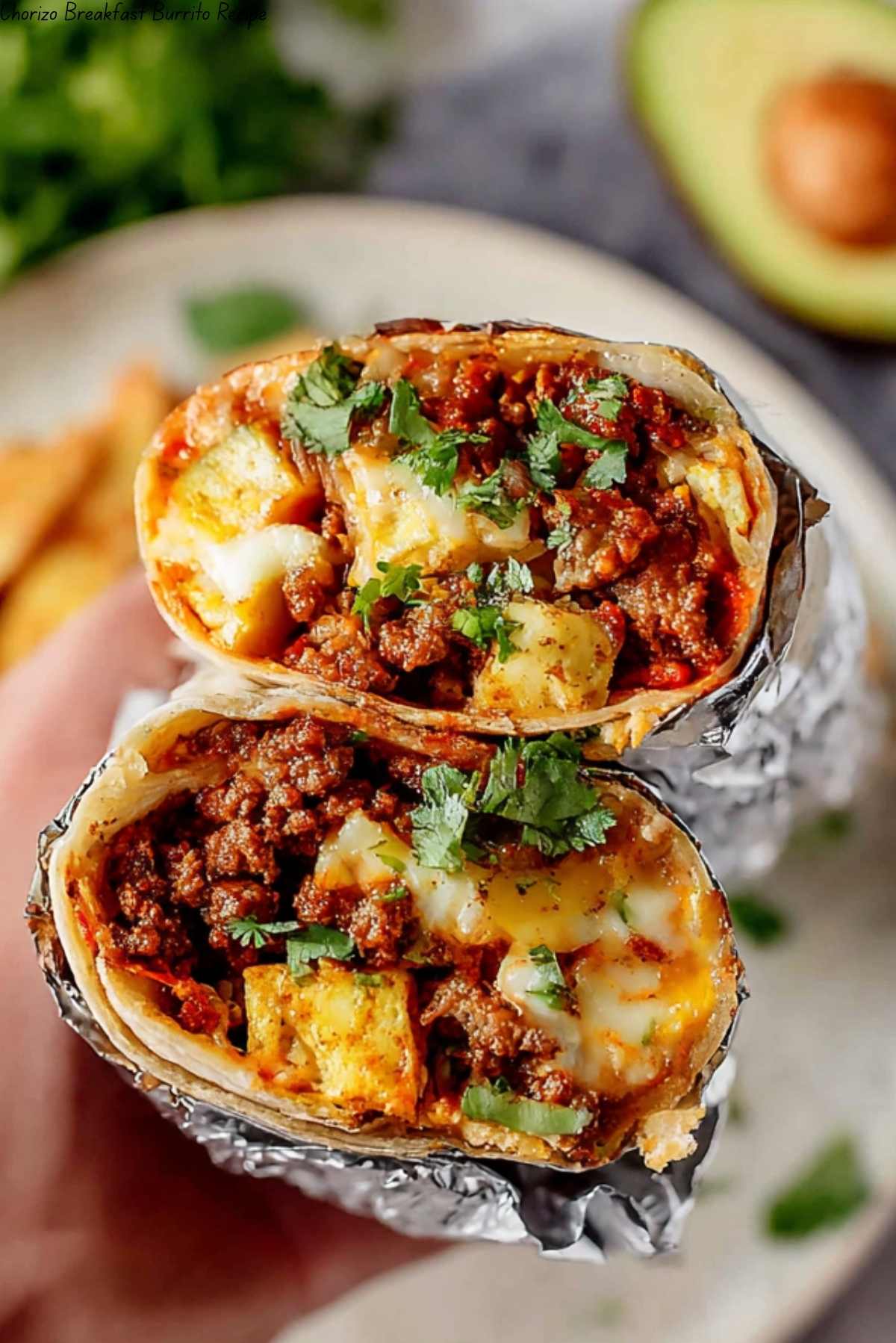 Chorizo Breakfast Burrito Recipe