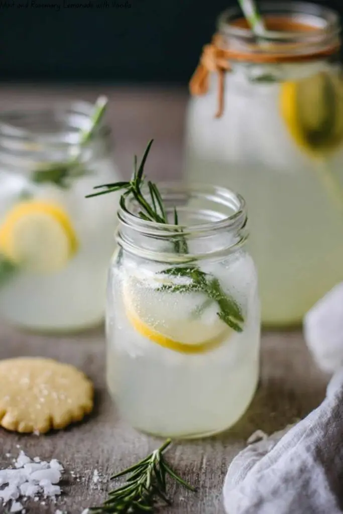 Mint and Rosemary Lemonade with Vanilla