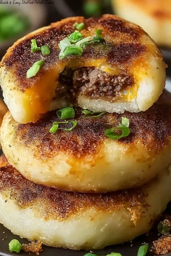 Quick & Easy Stuffed Potato Cakes