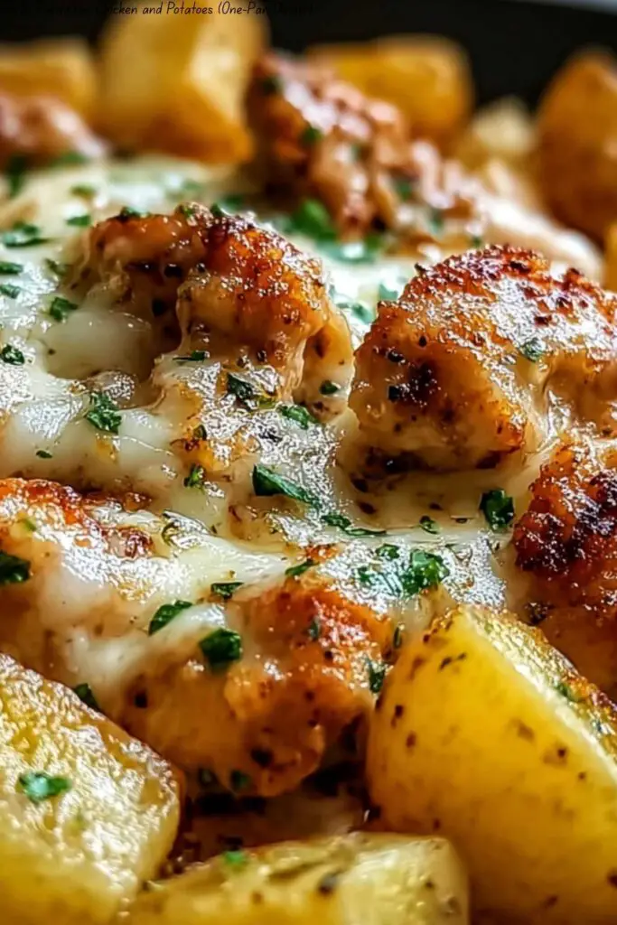 Garlic Parmesan Chicken and Potatoes (One-Pan Dinner)