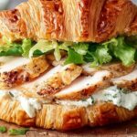 Chicken Caesar Croissant Sandwich