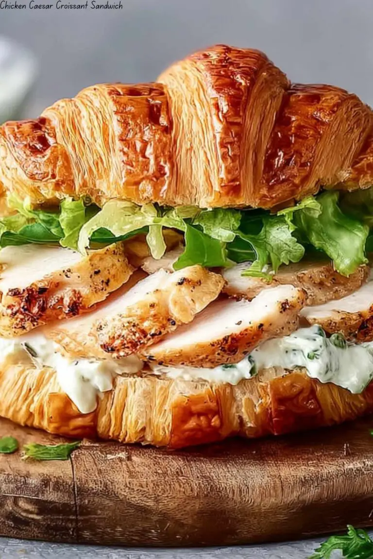 Chicken Caesar Croissant Sandwich