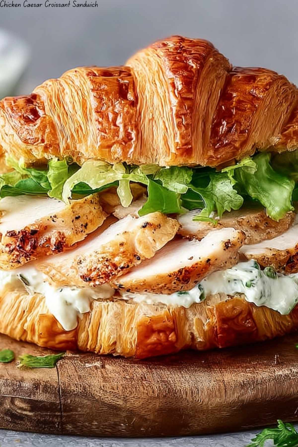 Chicken Caesar Croissant Sandwich