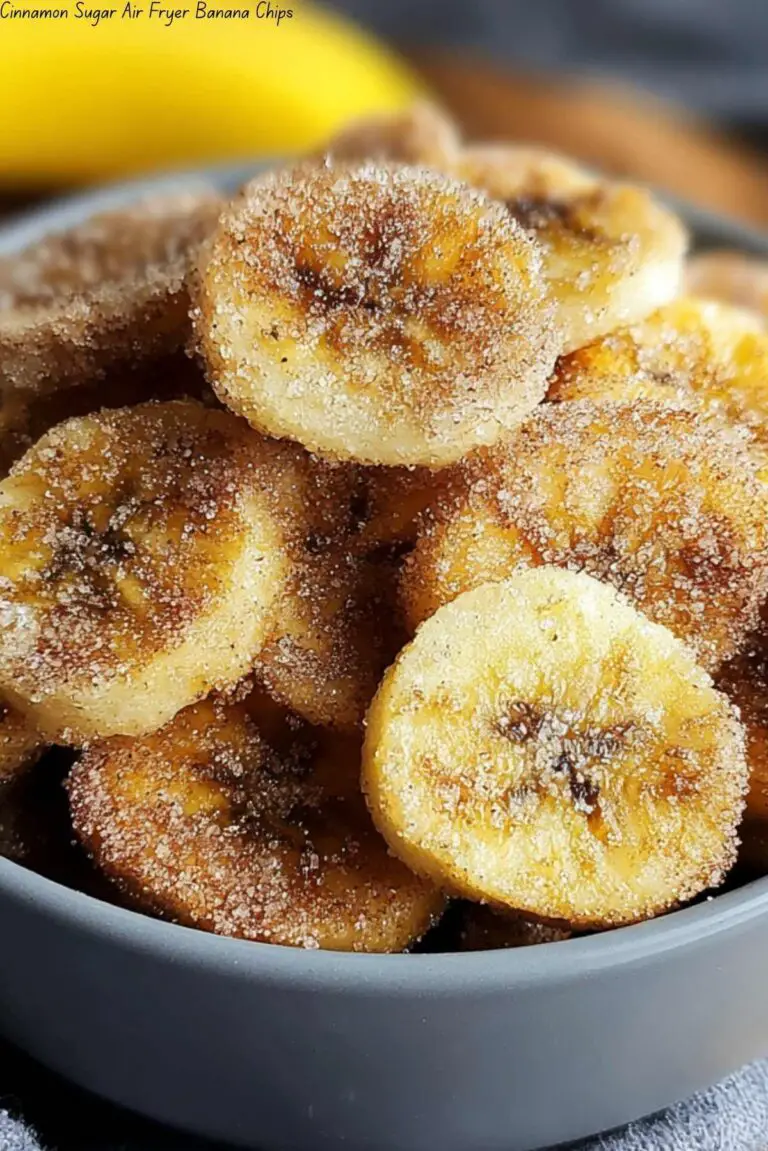 Cinnamon Sugar Air Fryer Banana Chips