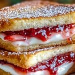 Fried Strawberry Cheesecake Sandwiches