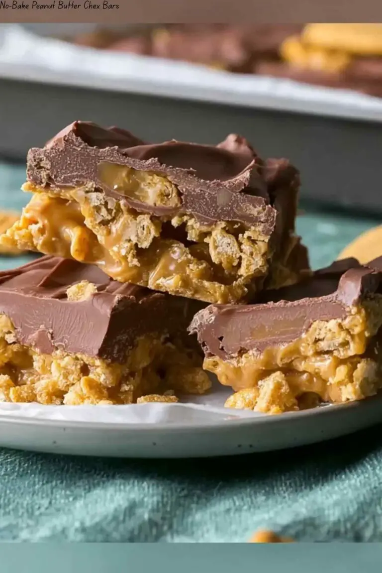 No-Bake Peanut Butter Chex Bars