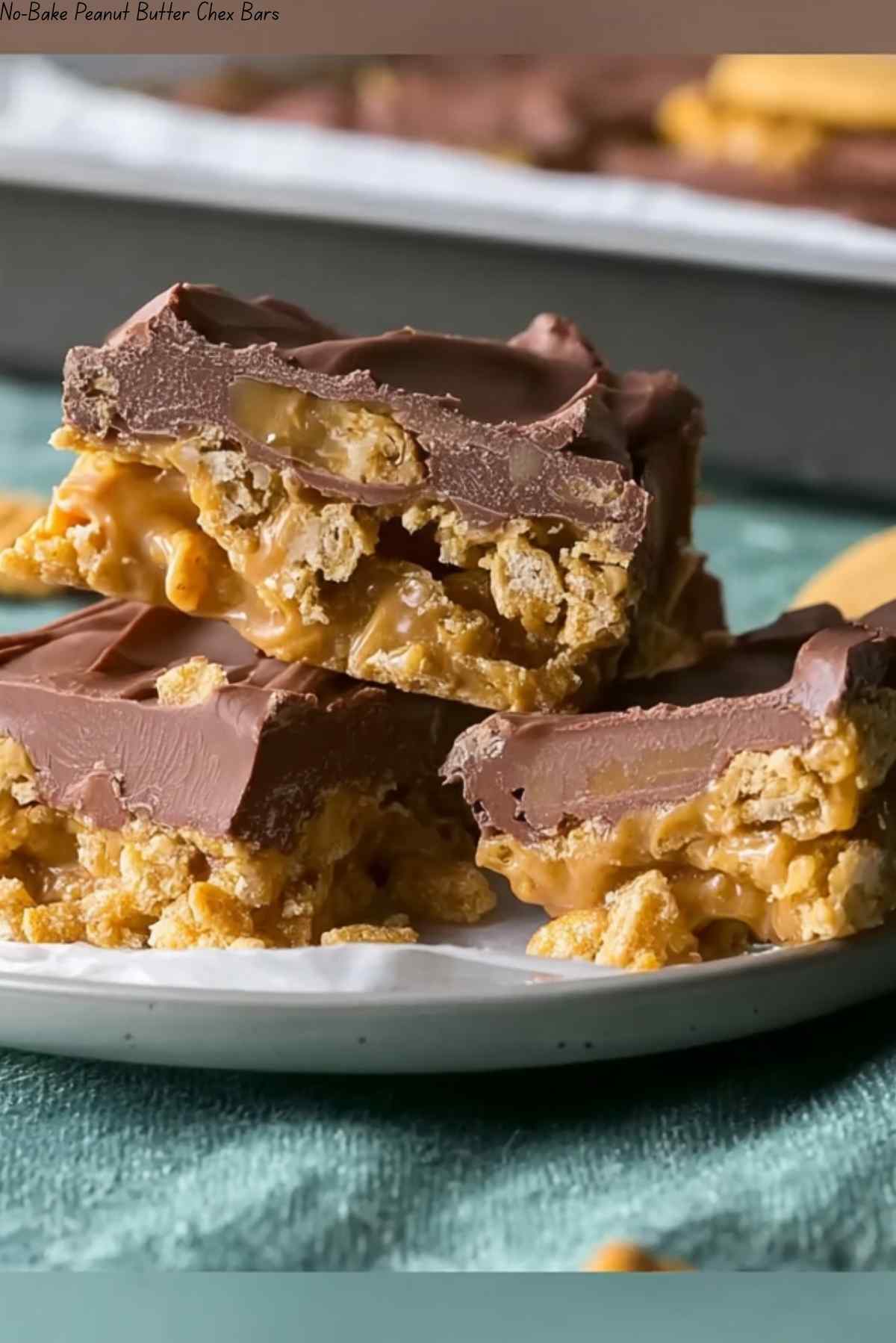 No-Bake Peanut Butter Chex Bars