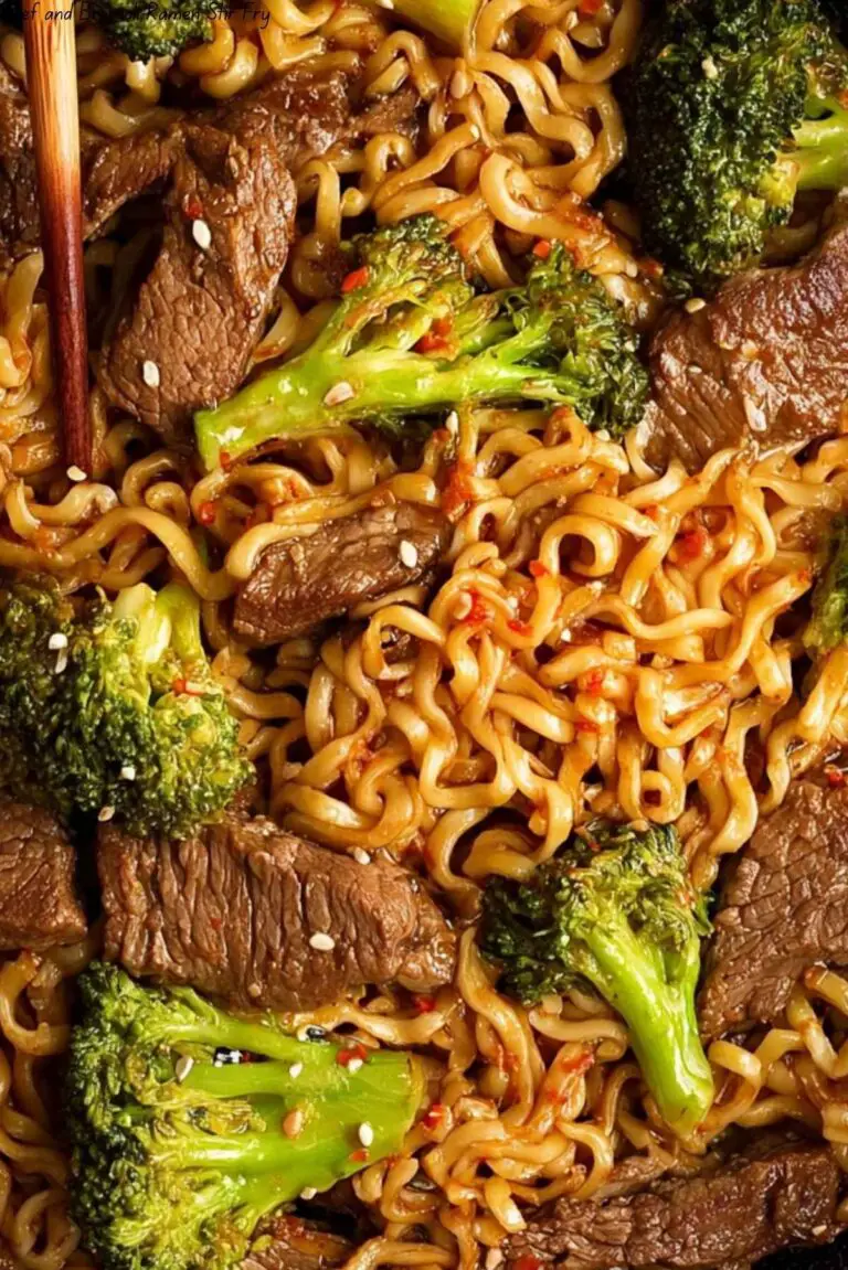 Beef and Broccoli Ramen Stir Fry