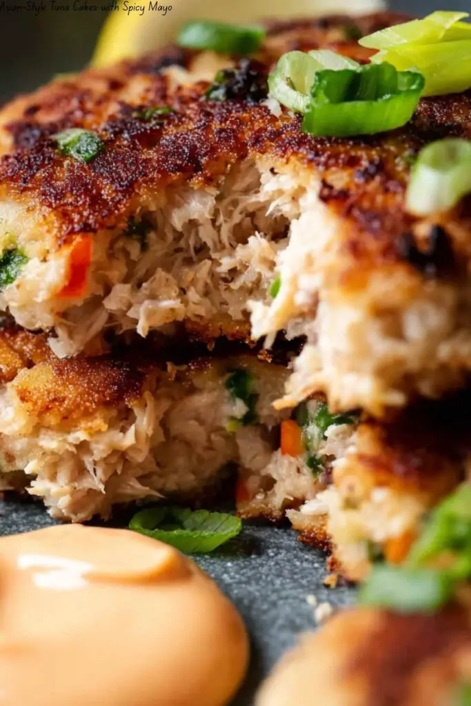 Asian-Style Tuna Cakes with Spicy Mayo