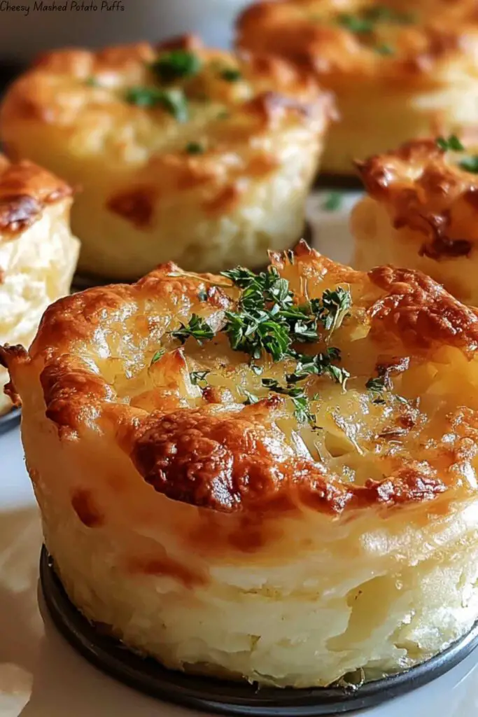Cheesy Mashed Potato Puffs