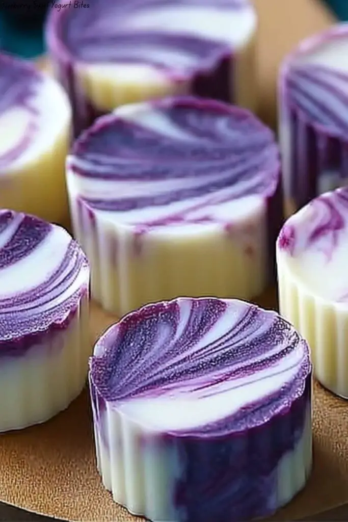 Blueberry Swirl Yogurt Bites