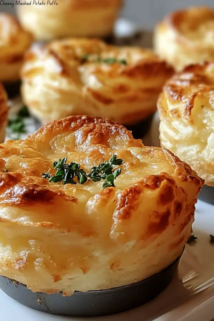 Cheesy Mashed Potato Puffs