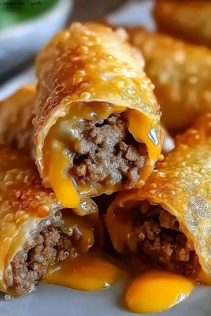 Cheeseburger Eggrolls