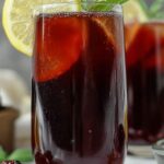 Blackberry Sage Iced Tea Latte