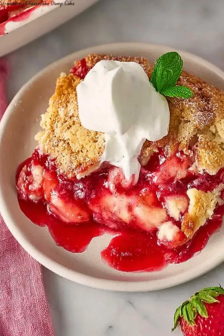 Strawberry Cheesecake Dump Cake