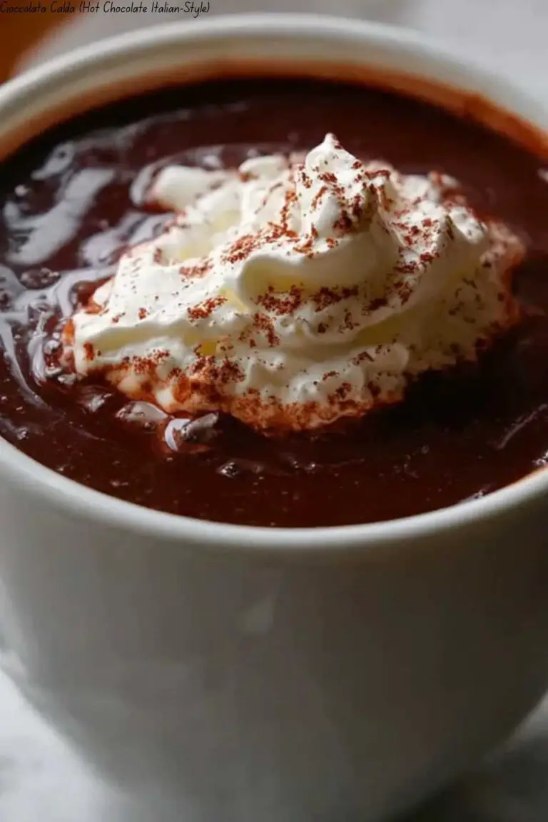 Cioccolata Calda (Hot Chocolate Italian-Style)