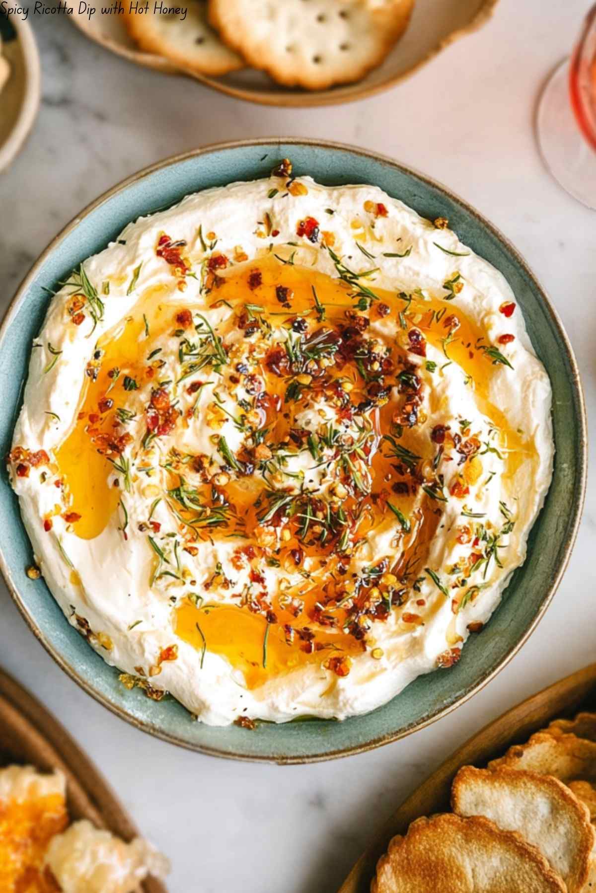 Spicy Ricotta Dip with Hot Honey