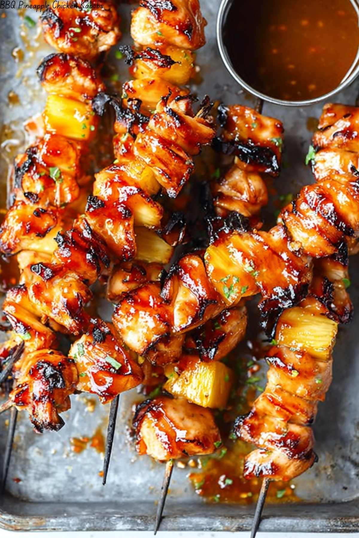 BBQ Pineapple Chicken Kabobs